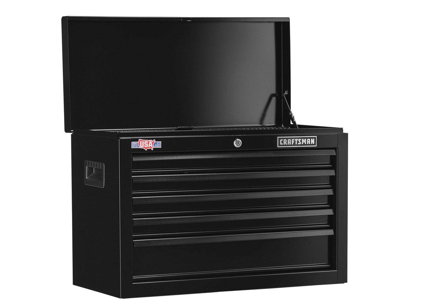 CRAFTSMAN 1000 Series 26-in W x 17.25-in H x 12-in D 5-Drawer Steel Tool Chest, Black
