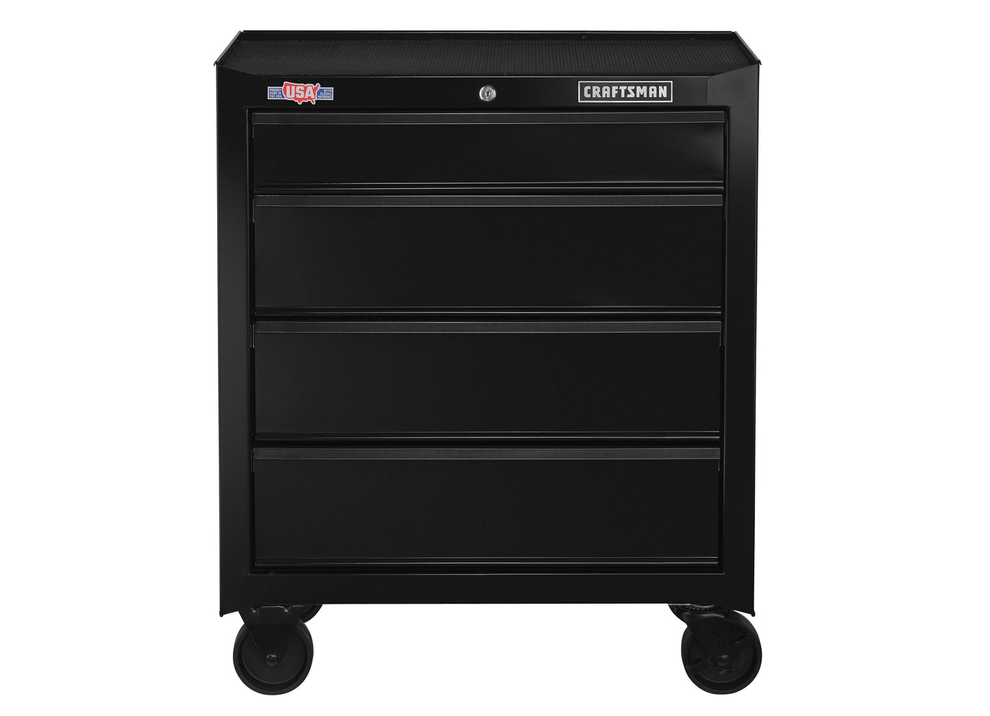CRAFTSMAN 1000 Series 4-Drawer Steel Rolling Tool Cabinet, Black