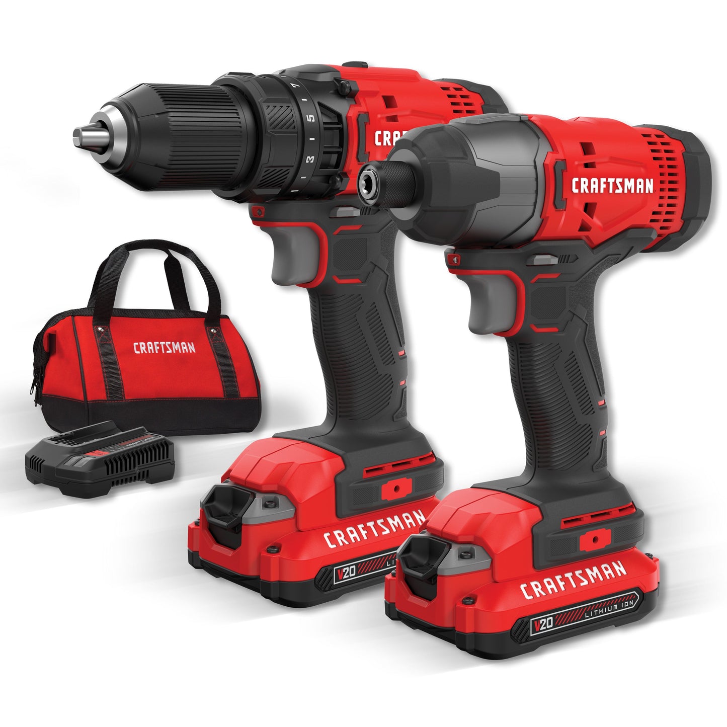 V20 20-volt Max 2-Tool Power Tool Combo Kit with Soft Case (2-Batteries and Charger Included)