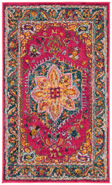 Safavieh Phoenix Ian 3 x 5 Fuchsia/Blue Indoor Distressed Overdyed Vintage Throw Rug