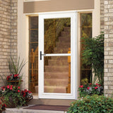 LARSON Tradewinds Premium 36-in x 81-in Brown Full-View Aluminum Storm Door - Super Arbor