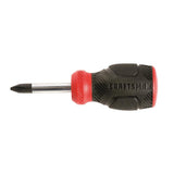 CRAFTSMAN Bi-Material Handle #2 Phillips Screwdriver, 1-1/2-in Stubby Shaft