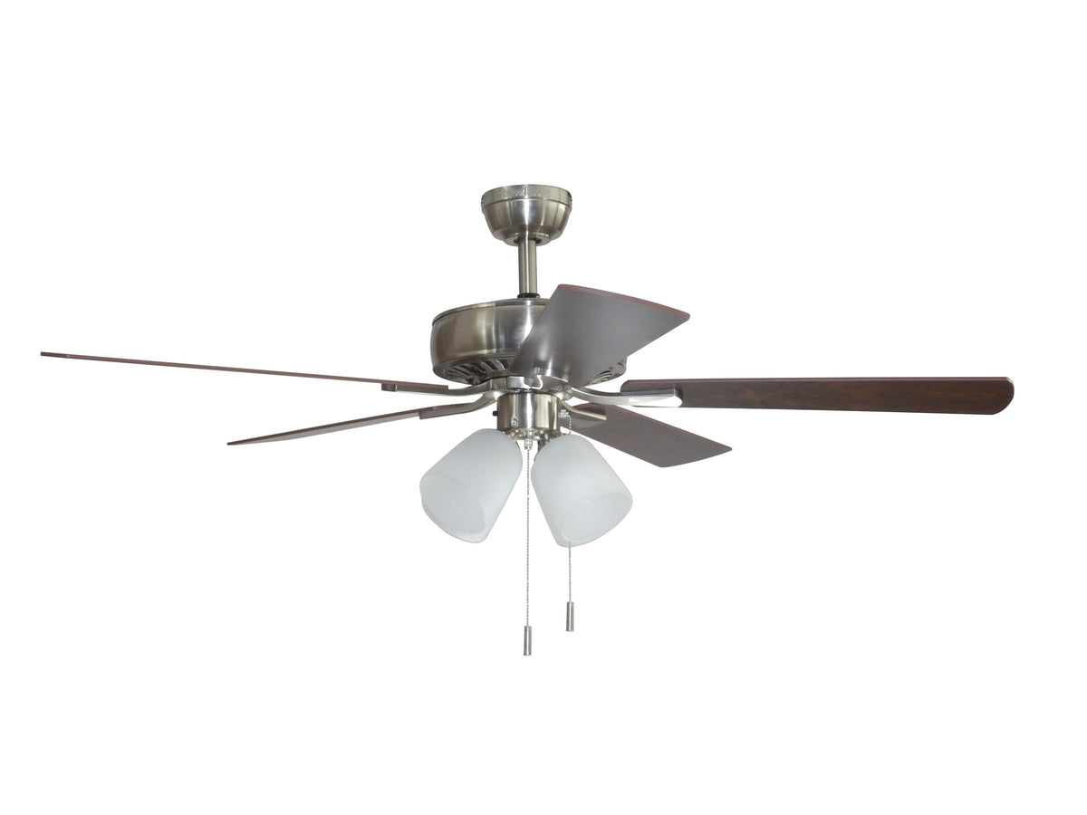 Harbor Breeze Grace Bay 52-in Brushed Nickel LED Indoor Ceiling Fan with Light Kit (5-Blade)