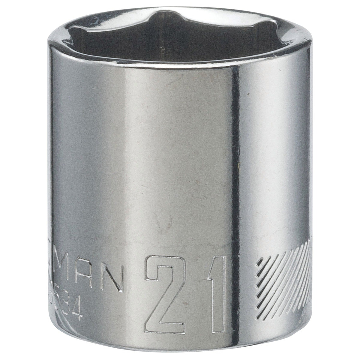 CRAFTSMAN Metric 3/8-in Drive 6-Point 21mm Shallow Socket