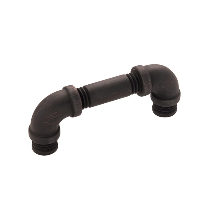 Hickory Hardware Pipeline 3-in (76mm) Center to Center Black Nickel Vibed Rectangular Bar Drawer Pull
