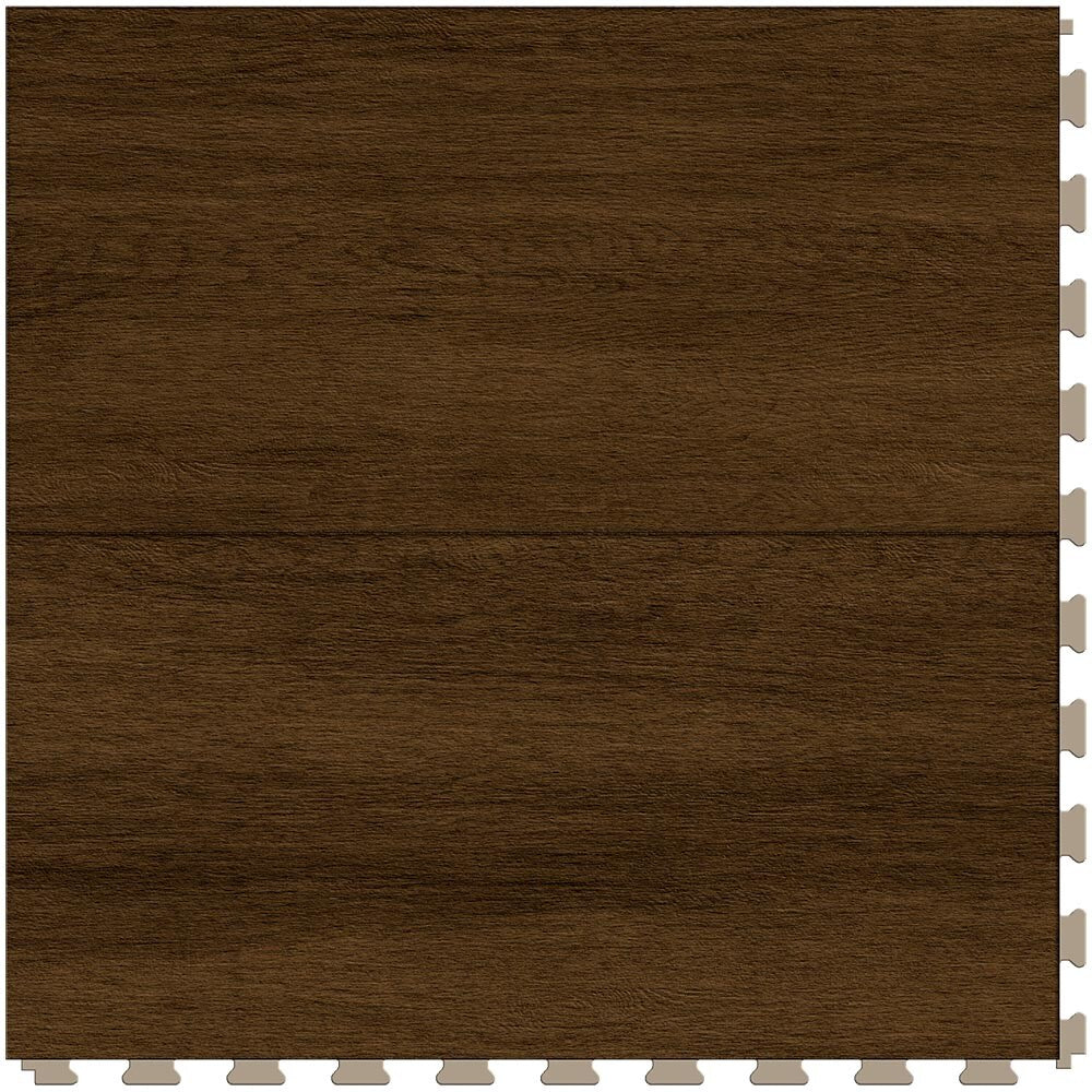Perfection Floor Tile Vintage Wood Collection 6-Piece 20-in x 20-in Chestnut Interlocking Luxury Vinyl Tile (16.7-sq ft)