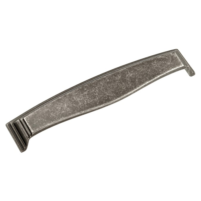 Hickory Hardware Somerset 3-3/4-in (96mm) Center to Center Black Nickel Vibed Adjustable Arch Cup Drawer Pull