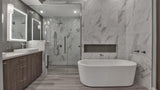 Emser Kalta Fiore 12-in x 24-in Polished Natural Stone Marble Look Tile, 5-Pack