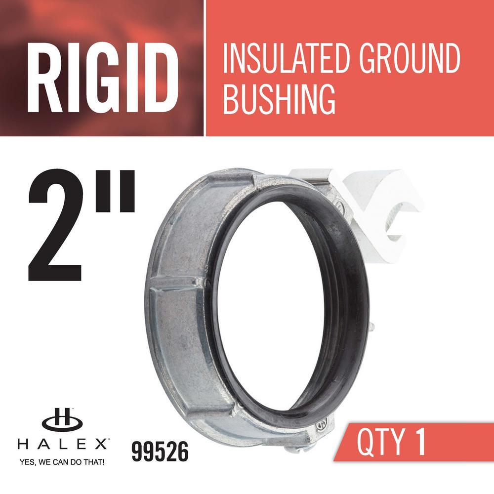 2 in. Rigid Insulated Metallic Grounding Bushing - Super Arbor