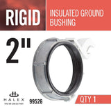 2 in. Rigid Insulated Metallic Grounding Bushing - Super Arbor