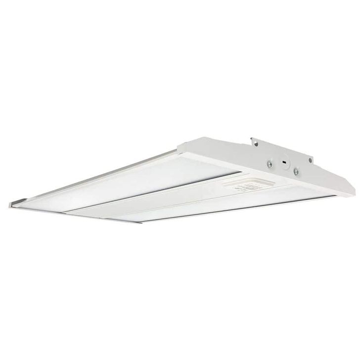 Commercial Electric 2 ft. 15,000 Lumens 130-Watt Equivalent Integrated LED White Low Profile High Bay Light with Motion 120-277 Volt, 5000K