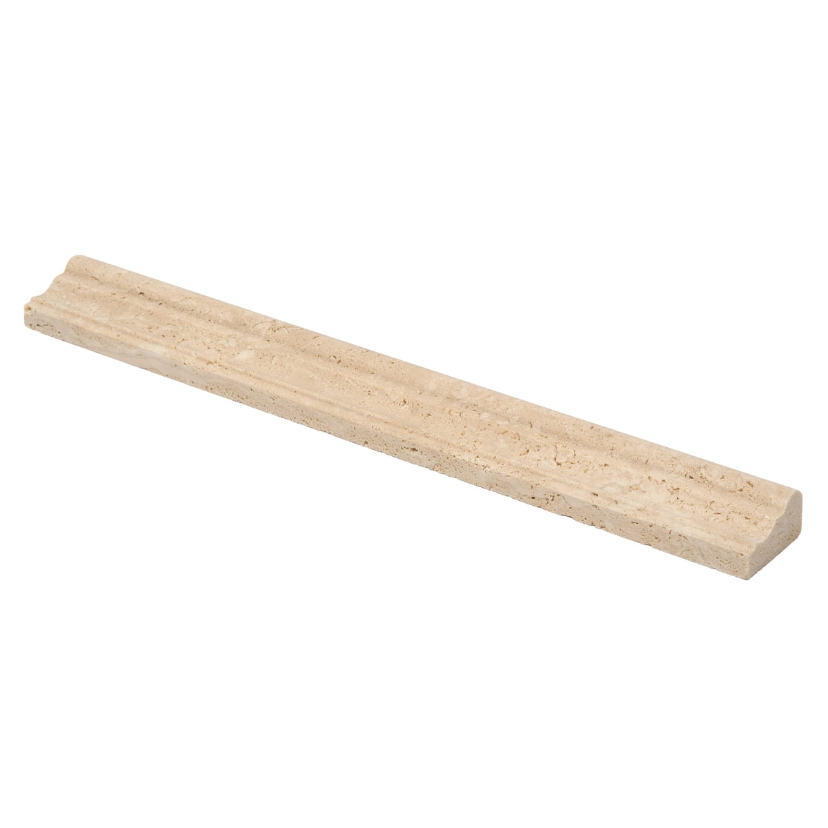 Satori Chiaro Natural Stone Travertine Chair Rail Tile (1-1/2-in x 12-in)