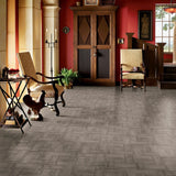Armstrong Flooring 12-in x 12-in Grey Taupe Peel-and-Stick Vinyl Tile (Wood-Look, 2.6-mil Wear Layer)