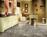 Armstrong Flooring Pickwick Landing II 12-ft W Cut-to-Length Blencoe Falls Gray Brown Stone Look Low-Gloss Finish Sheet Vinyl