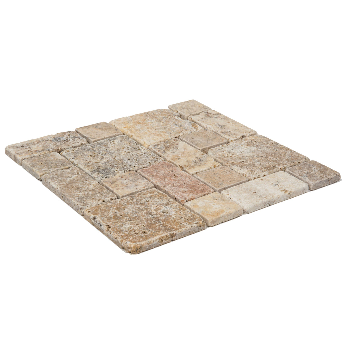 Satori Scabos 12-in x 12-in Tumbled Natural Stone Brick Look Mosaic Floor and Wall Tile (1-sq. ft/ Piece)