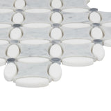 Satori Flower 12-in x 12-in Polished Natural Stone Marble Mosaic Tile
