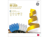 GE Color Choice 50-Count 32.6-ft Multi-function Color Changing LED Plug-In Christmas String Lights
