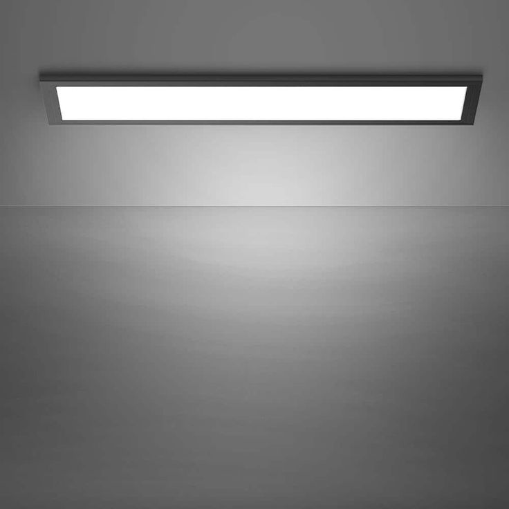 Commercial Electric 1 ft. x 4 ft. 4000 Lumens Dimmable Matte Black Integrated LED Flat Panel Ceiling Flush Mount Fixture, Selectable 5CCT