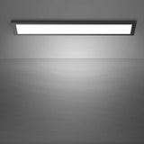 Commercial Electric 1 ft. x 4 ft. 4000 Lumens Dimmable Matte Black Integrated LED Flat Panel Ceiling Flush Mount Fixture, Selectable 5CCT