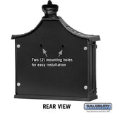 Salsbury Industries 4400 Series Black Victorian Wall-Mount Mailbox, Lockable