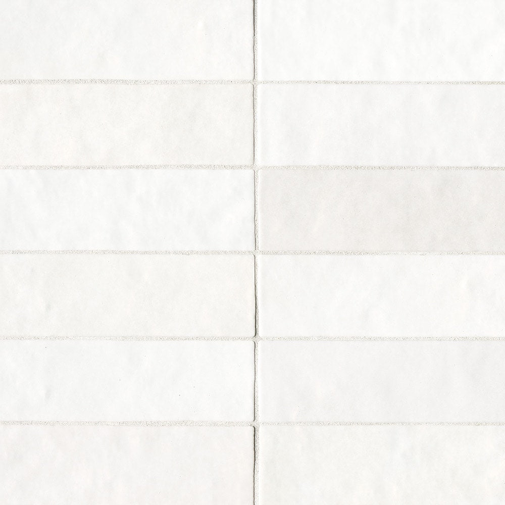 Bedrosians Cloe 76-Pack White 2-1/2-in x 8-in Glossy Ceramic Subway Wall Tile