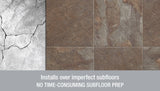 Armstrong Flooring Alterna Multistone Slate Blue Groutable Vinyl Tile, 16-in x 16-in, 14-Piece Carton (Glue/Adhesive)