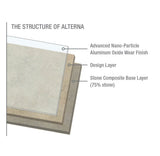 Armstrong Flooring Alterna Multistone Slate Blue Groutable Vinyl Tile, 16-in x 16-in, 14-Piece Carton (Glue/Adhesive)