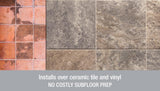 Armstrong Flooring Alterna 14-piece 16-in x 16-in Groutable Mesa Stone Moss Glue (Adhesive) Vinyl Tile