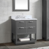 Avanity Allie 30-in Twilight Gray Bathroom Vanity Cabinet