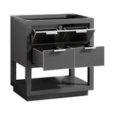 Avanity Allie 30-in Twilight Gray Bathroom Vanity Cabinet