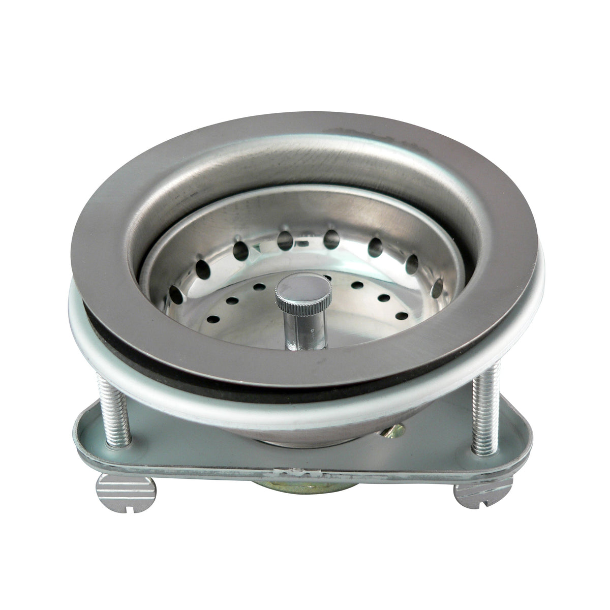 Keeney 3.5-in Chrome Stainless Steel Rust-Resistant Sink Strainer with Lock Mount & Basket (Model K5416)