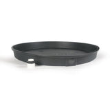 22 in. I.D. Plastic Drain Pan with PVC Fitting - Super Arbor