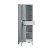 Avanity Emma 20-in W x 65-in H x 15-in D Dove Gray Plywood Freestanding Linen Cabinet