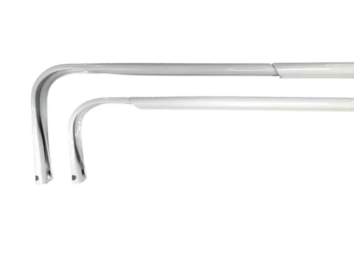 Project Source 28-in to 48-in White Steel Double Curtain Rod