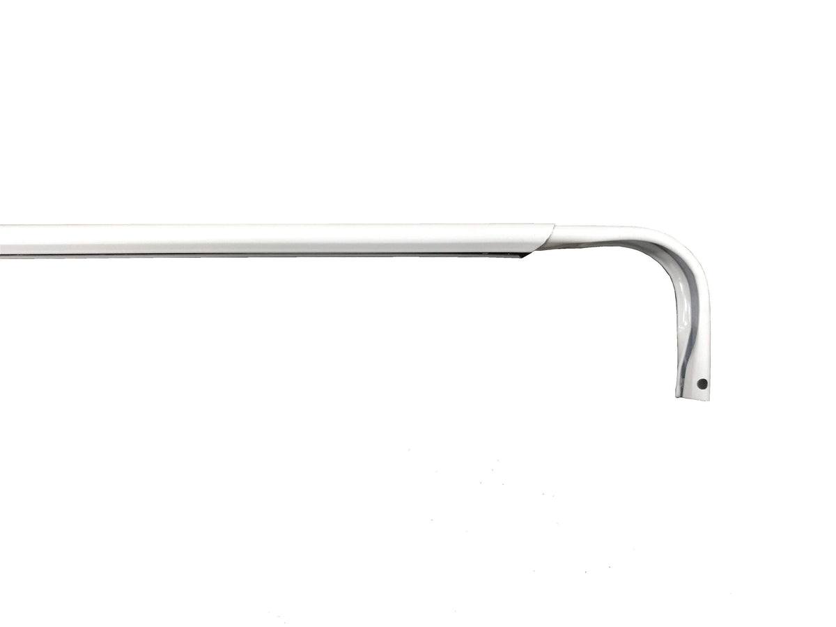 Project Source 18-in to 28-in White Steel Single Curtain Rod