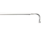 Project Source 48-in to 84-in White Steel Single Curtain Rod
