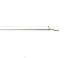 Project Source 28-in to 48-in White Steel Tension Curtain Rod with Finials