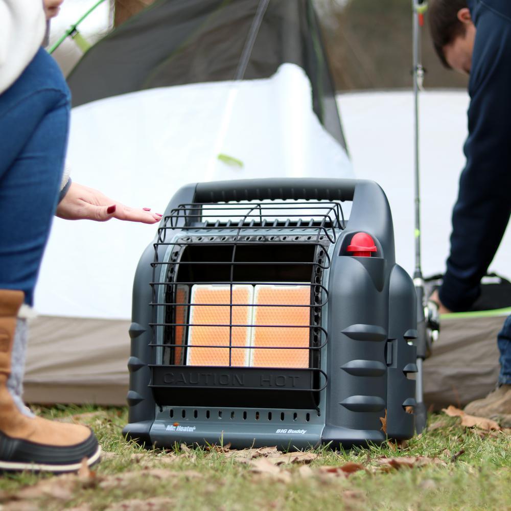 MH18B 18000 BTU Hunting Big Buddy Propane Infared Heater and Carry Bag - Super Arbor