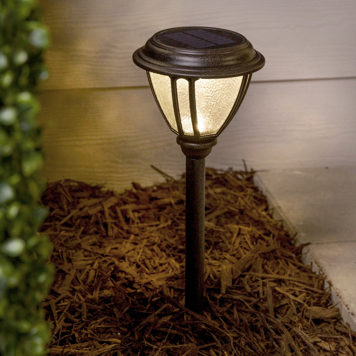 Portfolio 2-Pack Solar Path Light Kit, 24-Lumen, Bronze, 3500K (LED, Solar-Powered)