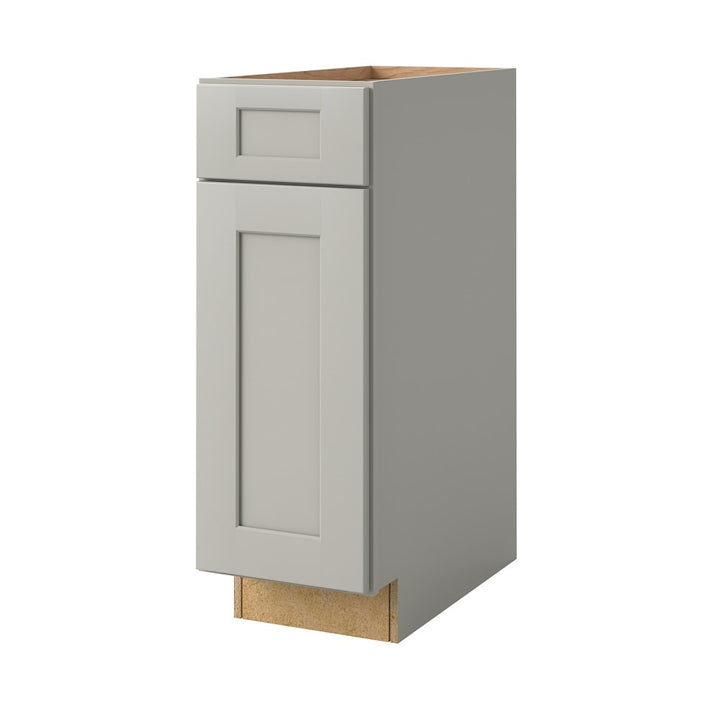 allen + roth Stonewall 12-in W x 34.5-in H x 24-in D Stone 1-Drawer Base Fully Assembled Cabinet (Flat Panel Shaker Style)