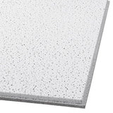 Armstrong Ceilings Fine Fissured Contractor Drop Ceiling Tiles, 24-in x 24-in, Tegular 15/16-in Edge, White, 16-Pack