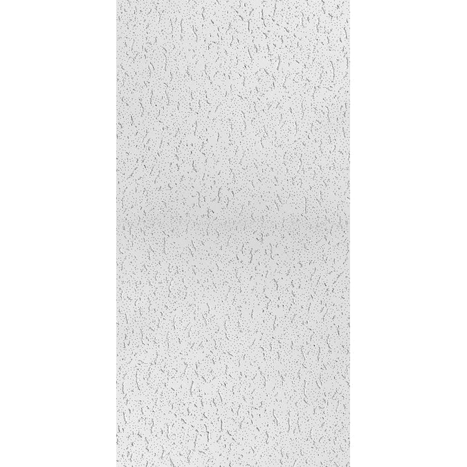 USG Ceilings 4-ft x 2-ft White Mineral Fiber Drop Ceiling Plank (8-Pack, 64-sq ft / Case)