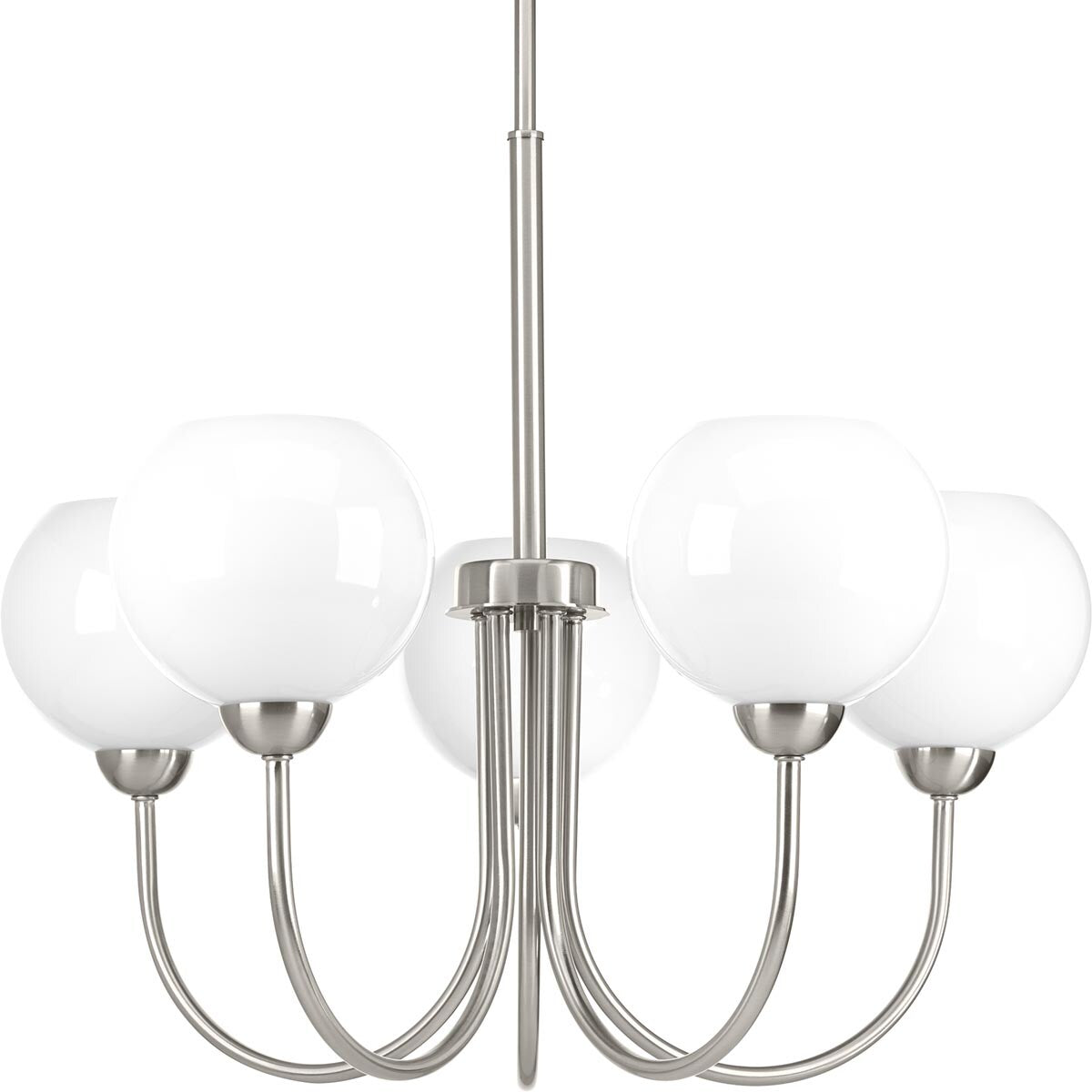 Progress Lighting Carisa 5-Light Brushed Nickel Modern/Contemporary Chandelier