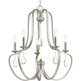 Progress Lighting Anjoux 5-Light Gray Transitional Chandelier