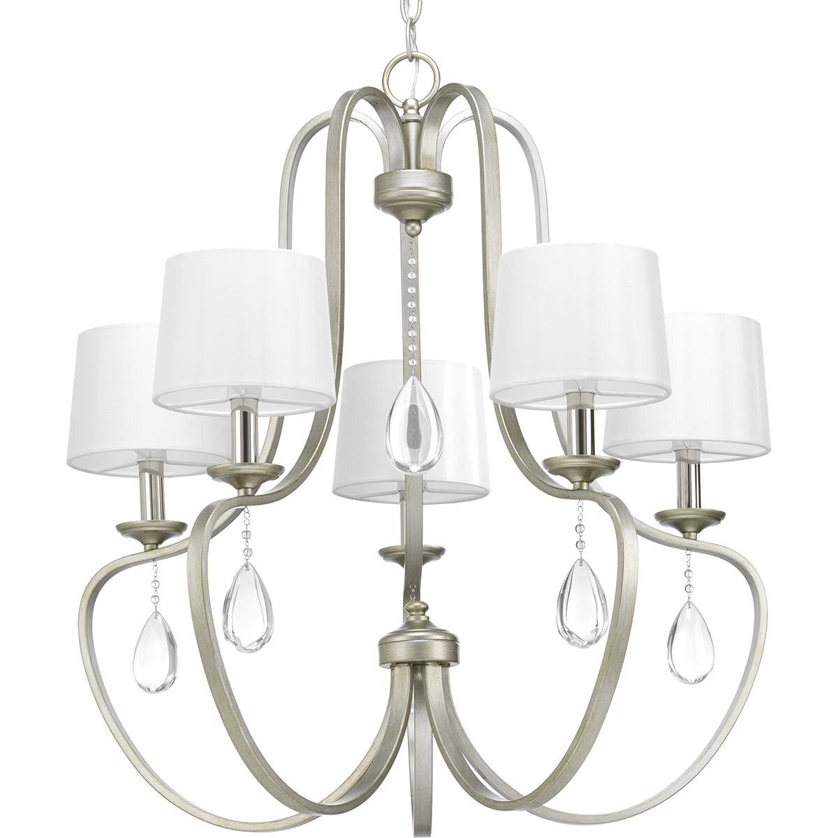 Progress Lighting Anjoux 5-Light Gray Transitional Chandelier