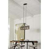 Progress Lighting Gulliver 4-Light Graphite Farmhouse Linear Large Hanging Kitchen Island Light