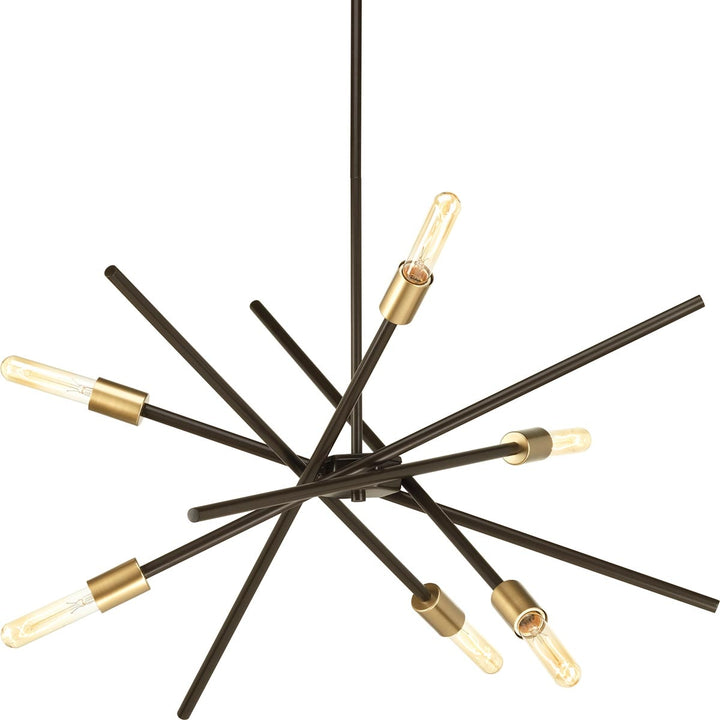 Progress Lighting Astra 6-Light Antique Bronze Modern/Contemporary Chandelier