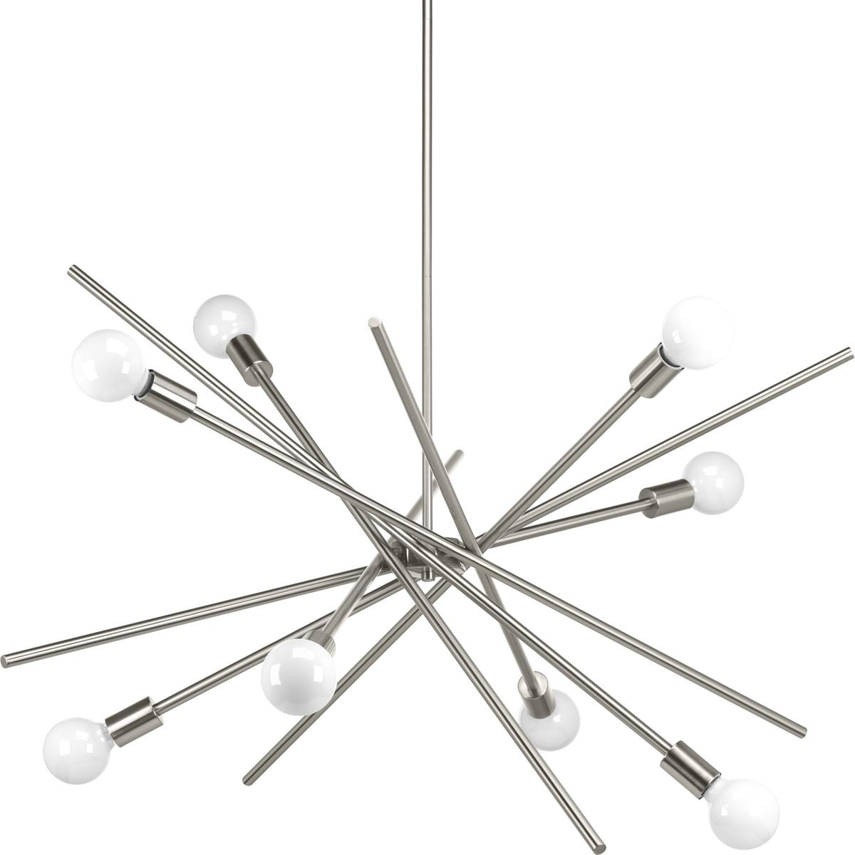 Progress Lighting Astra 8-Light Brushed Nickel Modern/Contemporary Chandelier