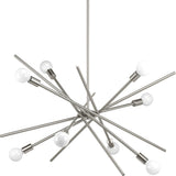Progress Lighting Astra 8-Light Brushed Nickel Modern/Contemporary Chandelier