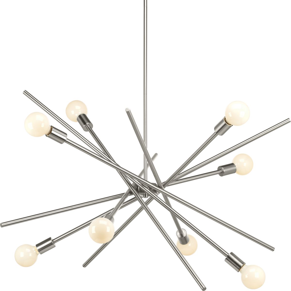 Progress Lighting Astra 8-Light Brushed Nickel Modern/Contemporary Chandelier